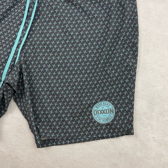 Dixxon Board Shorts Mens 48 Gray Drawstring Waist Surf Swim Trunks - Picture 8 of 10